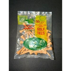 Charter Products Florida Type Wood Golf Tees 2 1/8 Inch 50 Count WT75 NEW